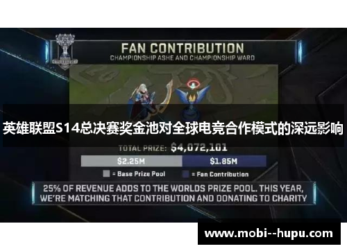 英雄联盟S14总决赛奖金池对全球电竞合作模式的深远影响